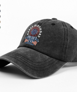 Alternative view of America 250 Semiquincentennial Fireworks Celebration Washed Denim Baseball Cap