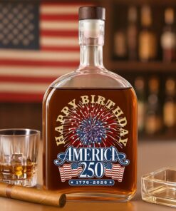America 250 Semiquincentennial Fireworks Celebration Whiskey Bottle