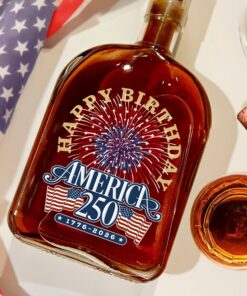 Alternative view of America 250 Semiquincentennial Fireworks Celebration Whiskey Bottle