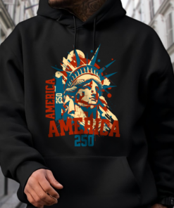 Alternative view of America 250 USA Freedom Liberty America 250 Anniversary Dark Shirt