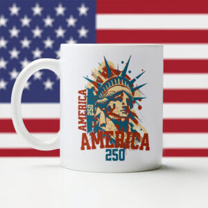 Alternative view of America 250 USA Freedom Liberty America 250 Anniversary White Mug HO82 894562