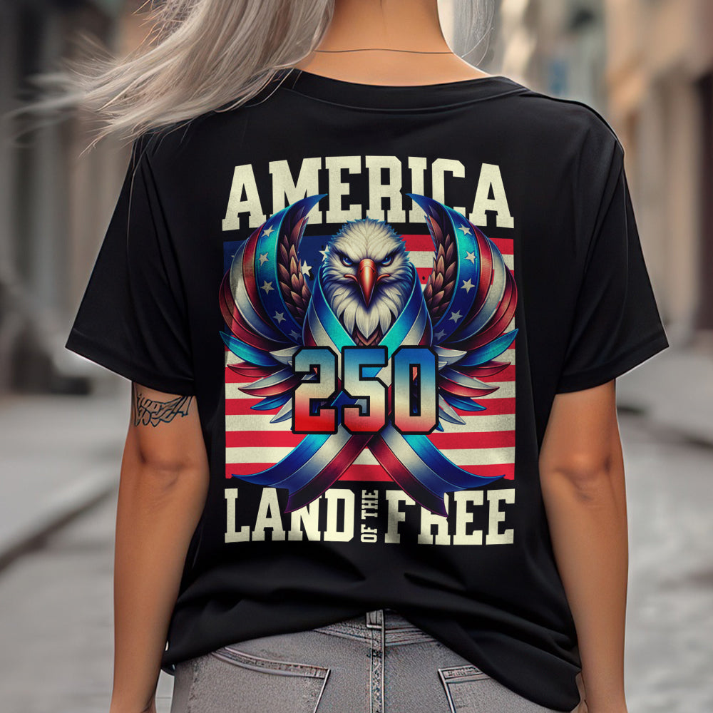 America 250 USA Freedom Liberty Back Side Dark Shirt HA75 897286 - Image 3