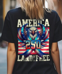 Alternative view of America 250 USA Freedom Liberty Back Side Dark Shirt