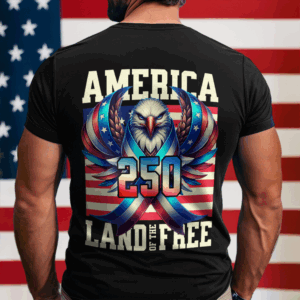 America 250 USA Freedom Liberty Back Side Dark Shirt HA75 897286