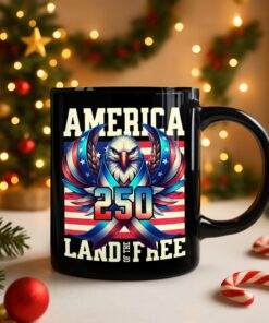 Alternative view of America 250 USA Freedom Liberty Black Mug