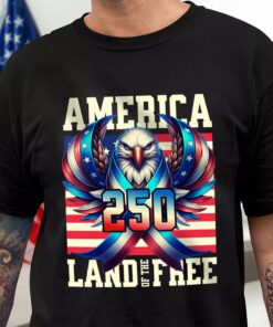 America 250 USA Freedom Liberty Dark Shirt