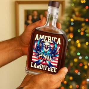 Alternative view of America 250 USA Freedom Liberty Whiskey Bottle HA75 897288