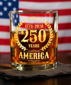 America 250 Years America 250th Anniversary Whiskey Glass