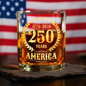 America 250 Years America 250th Anniversary Whiskey Glass HA75 897424