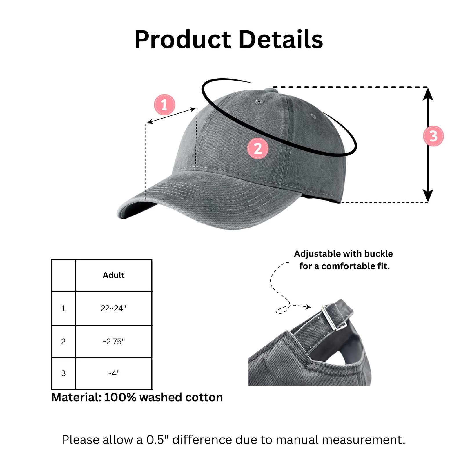 America 250 Years Anniversary Printed Vintage Washed Denim Baseball Cap | 250th Anniversary Hat 683584 - Image 5