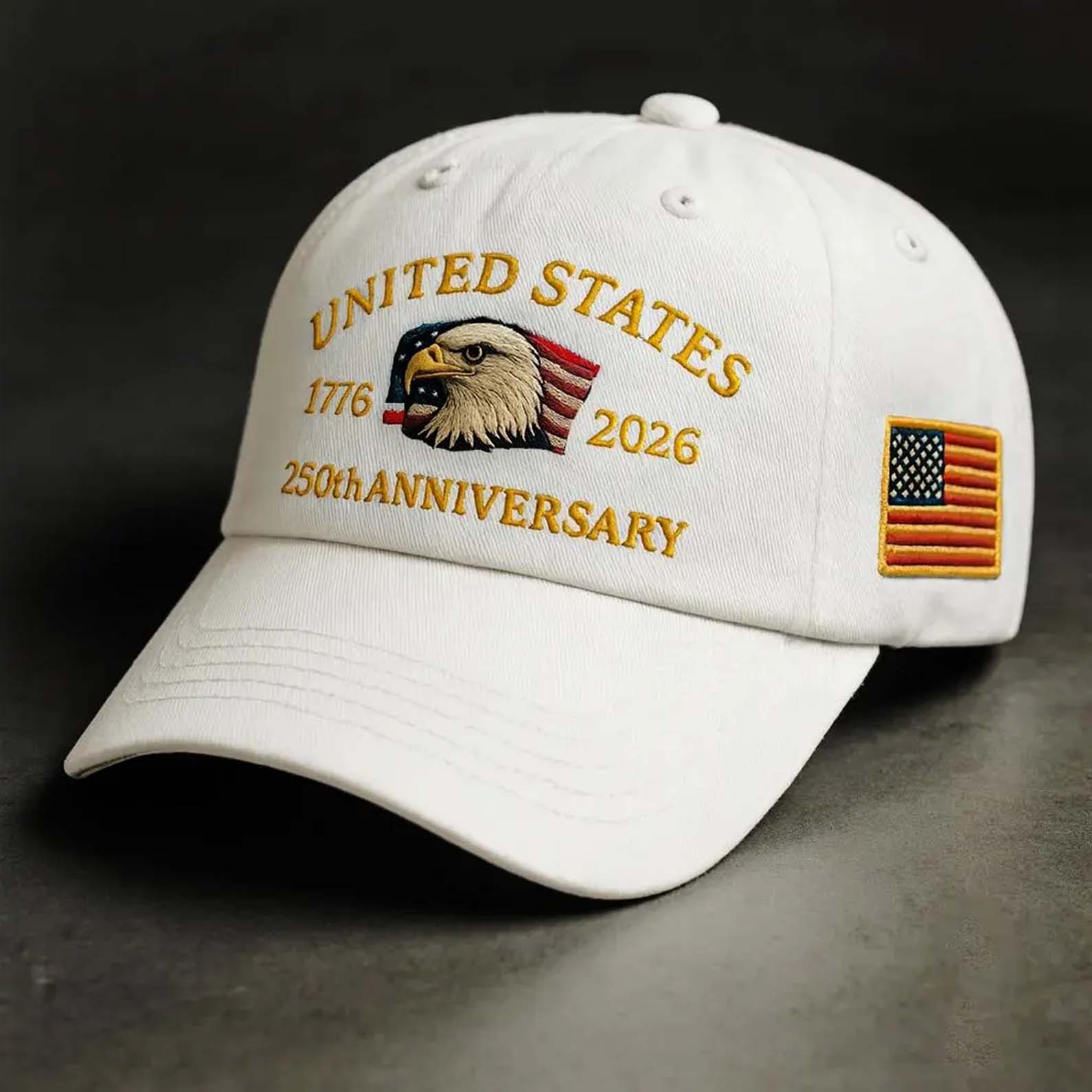 America 250 Years Anniversary Trucker Hat | 250th Anniversary Embroidered Trucker Hat | U.S. Tribute Retro Cap Hat BX25 - Image 3