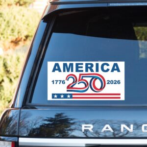 America 250 Years Decal | Happy 250th Birthday USA Car Decal | America 250th Anniversary Decal 682587