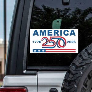 Alternative view of America 250 Years Decal | Happy 250th Birthday USA Car Decal | America 250th Anniversary Decal 682587