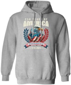 Alternative view of America 250 Years Eagle Independence Day Patriotic Dark Shirt