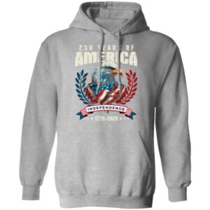 Alternative view of America 250 Years Eagle Independence Day Patriotic Dark Shirt LM32 895255