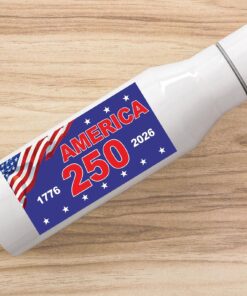 Alternative view of America 250 Years Flag Sticker | Happy 250th Birthday USA | Patriotic 4th Of July Sticker | America 250th Anniversary Sticker