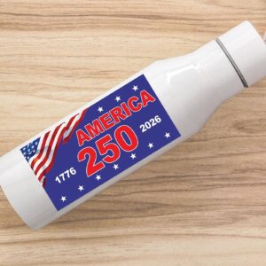 Alternative view of America 250 Years Flag Sticker | Happy 250th Birthday USA | Patriotic 4th Of July Sticker | America 250th Anniversary Sticker 682594