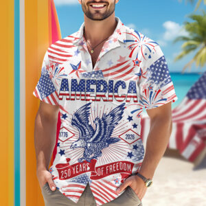 Alternative view of America 250 Years Of Freedom Hawaiian Shirt TH10 894931