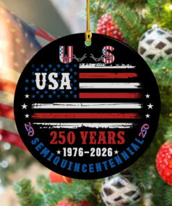 America 250 Years Semiquincentennial Ceramic Ornament