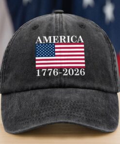 America 250 Years Washed Denim Baseball Cap
