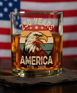 America 250 Years Whiskey Glass