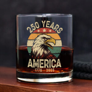 Alternative view of America 250 Years Whiskey Glass TH10 894619