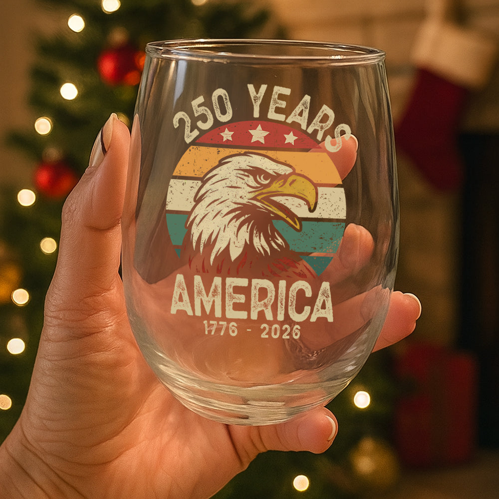 America 250 Years Wine Glass TH10 894621 - Image 4