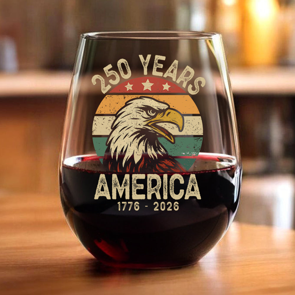 America 250 Years Wine Glass TH10 894621 - Image 3