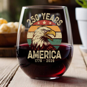 Alternative view of America 250 Years Wine Glass TH10 894621