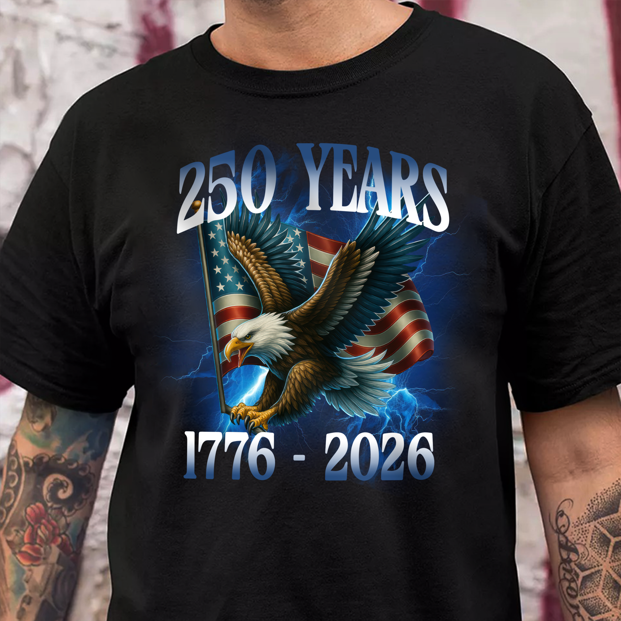 America 250 Years With Eagle Shirt TH10 894939 - Image 4