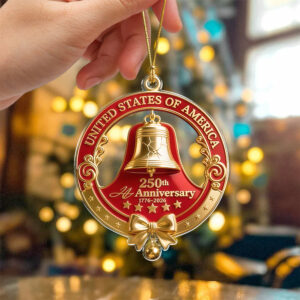 Alternative view of America 250th Anniversary 1776 - 2026 Acrylic Ornament CH07 899238