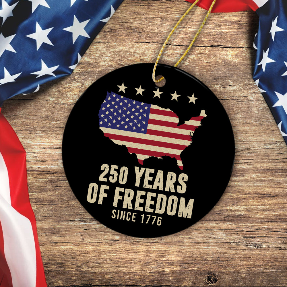 America 250th Anniversary 1776 2026 America 250 Years of Freedom Ceramic Ornament CH07 896674 - Image 5