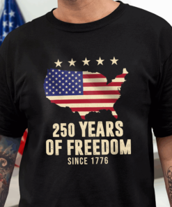 America 250th Anniversary 1776 2026 America 250 Years of Freedom Dark Shirt