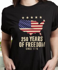 Alternative view of America 250th Anniversary 1776 2026 America 250 Years of Freedom Dark Shirt