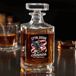 America 250th Anniversary 1776-2026 Eagle Us Flag Decanter HA75 898108