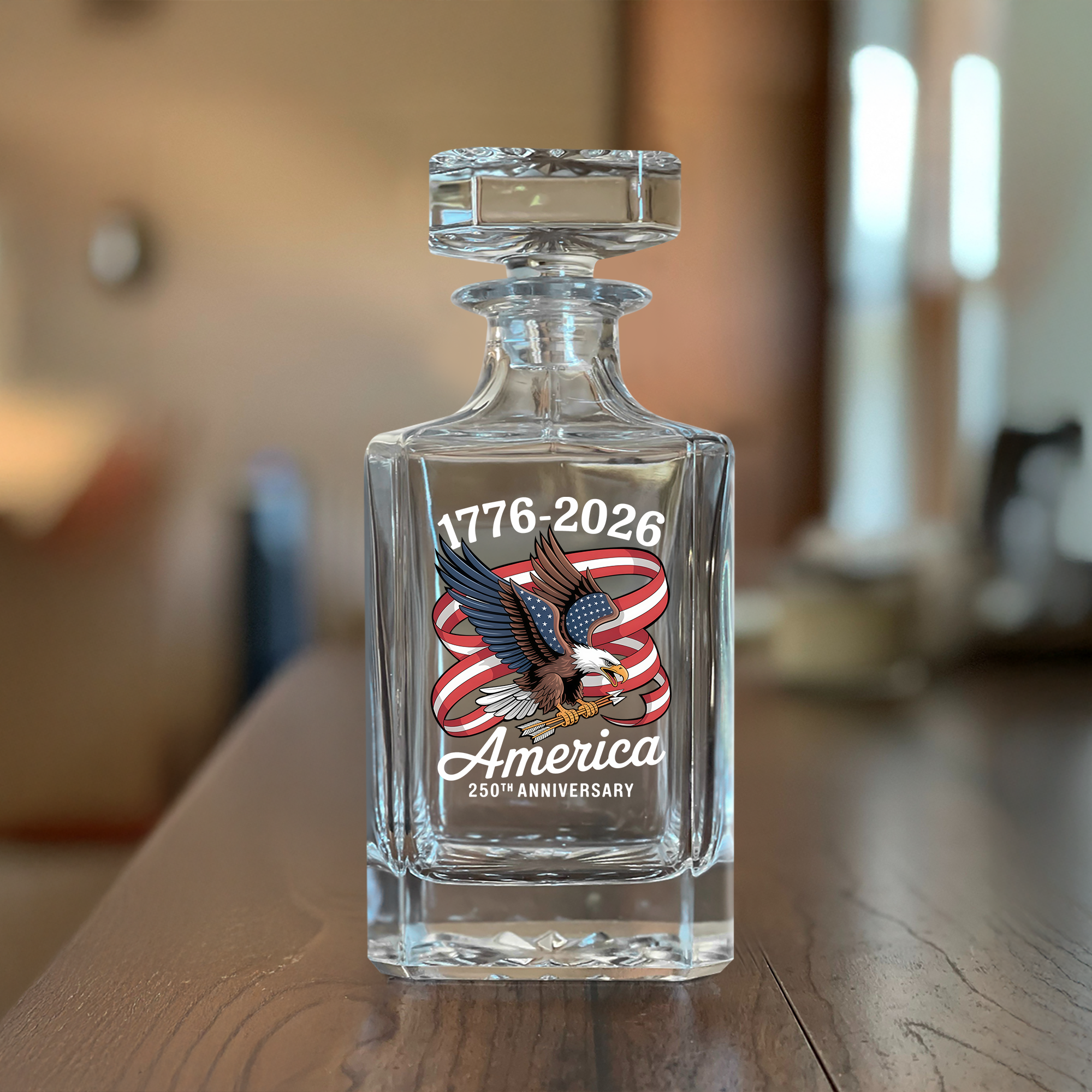 America 250th Anniversary 1776-2026 Eagle Us Flag Decanter HA75 898108 - Image 6