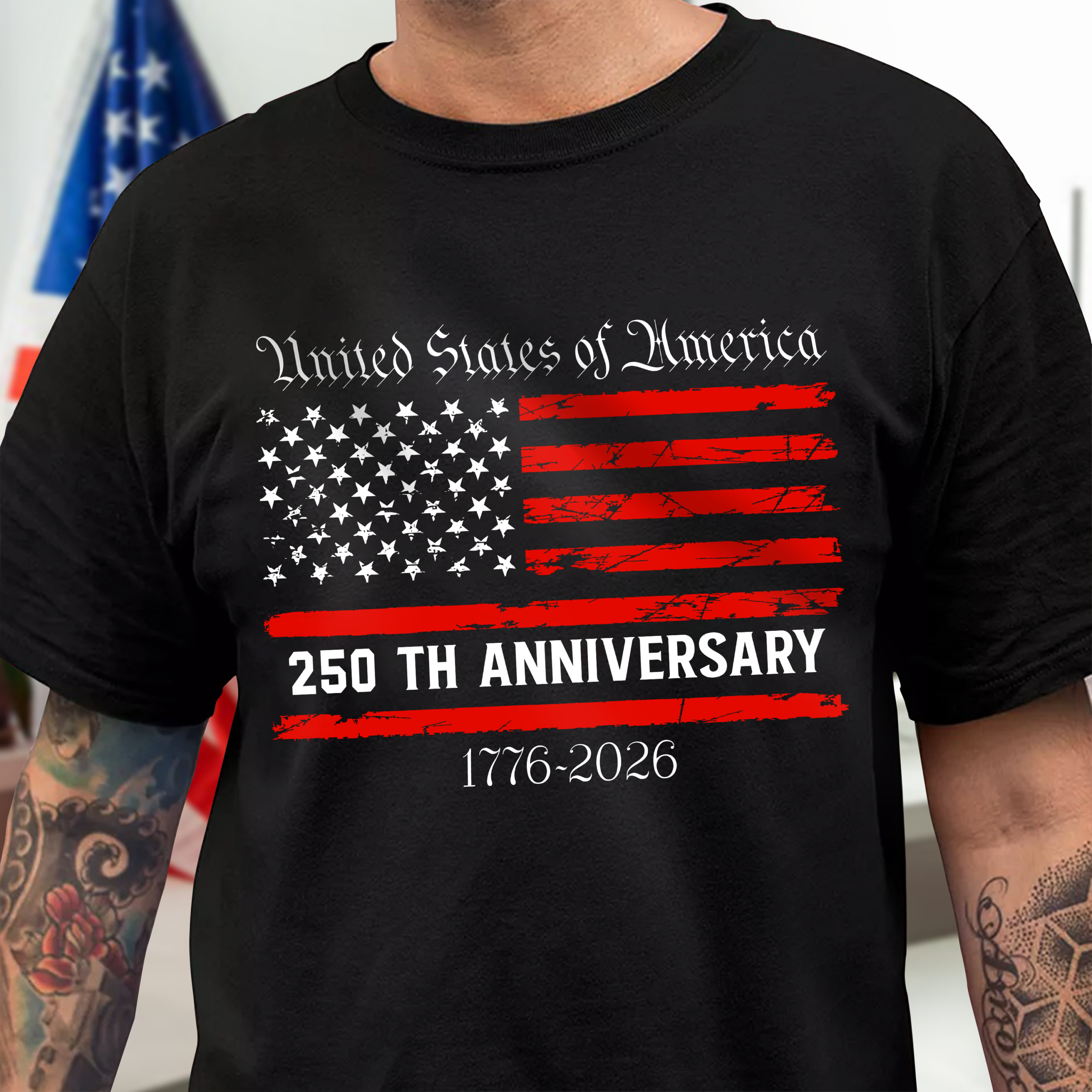 America 250th Anniversary Semiquincentennial Dark Shirt HO82 900110 - Image 4