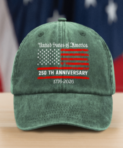 Alternative view of America 250th Anniversary Semiquincentennial Washed Denim Baseball Cap