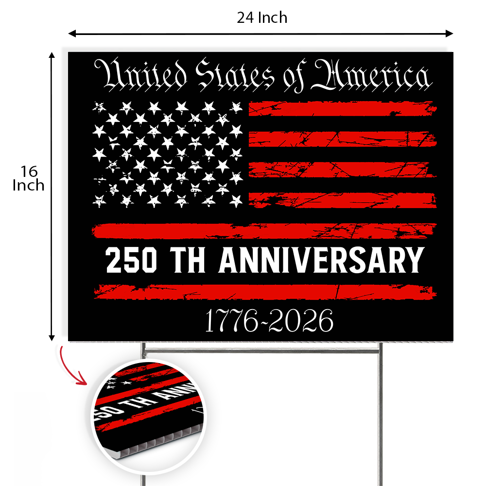 America 250th Anniversary Semiquincentennial Yard Sign HO82 900106 - Image 4