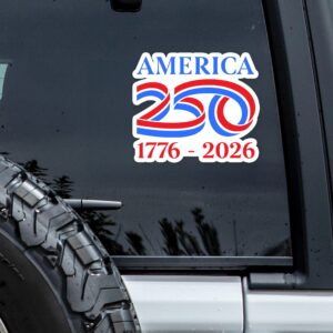 America 250th Birthday 1776 - 2026 Car Window Decal Sticker LM32 895825