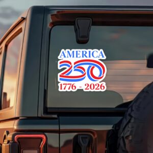 Alternative view of America 250th Birthday 1776 - 2026 Car Window Decal Sticker LM32 895825