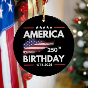 Alternative view of America 250th Birthday 250 Years of Freedom Ceramic Ornaments CH07 899230