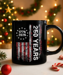 Alternative view of America 250th Birthday US Flag 250 Years We The People Black Mug