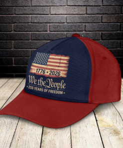 Alternative view of America 250th Birthday US Flag 250 Years We The People Classic Cap
