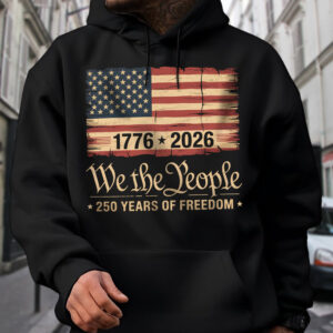 Alternative view of America 250th Birthday US Flag 250 Years We The People Dark Shirt HO82 894622