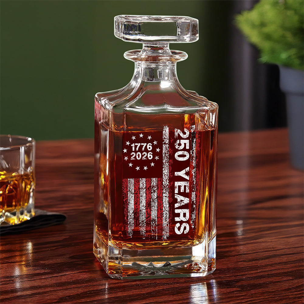 America 250th Birthday US Flag 250 Years We The People Decanter HA75 897388 - Image 5