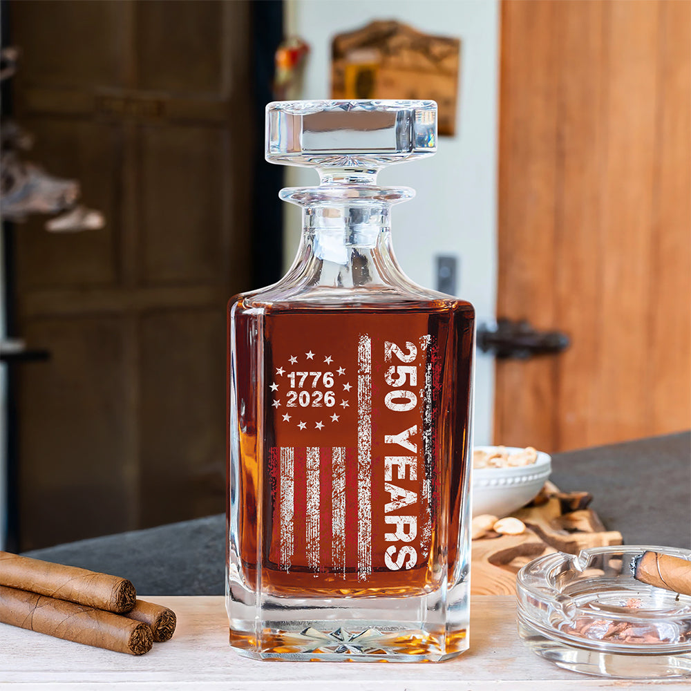 America 250th Birthday US Flag 250 Years We The People Decanter HA75 897388 - Image 4