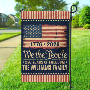 Alternative view of America 250th Birthday US Flag 250 Years We The People Garden Flag Gift for Family HO82 894628