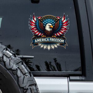 America Freedom Celebrate 250th Anniversary USA Flag Car Window Decal Sticker CH07 896866