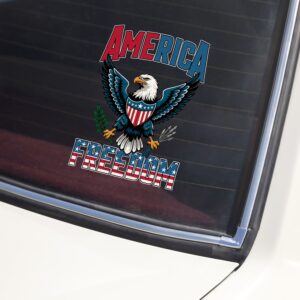 Alternative view of America Freedom USA Flag 250 Birthday Car Window Decal Sticker CH07 896512